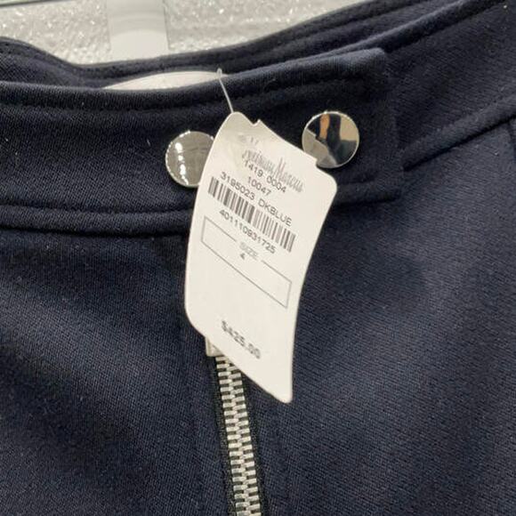 A.L.C. Navy Wool Blend Flared Pants - Picture 8 of 9